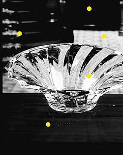 High end luxurious crystal fruit bowl