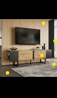 Natural wood TV cabinet £408 Order number 588