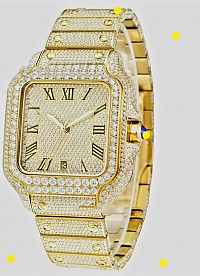 High quality moissanite gold watch £1008 Order number 088