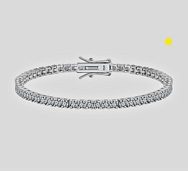 Elegant tennis bracelet with adjustable clasp £250 Order number 040