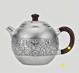 Fine silver handcrafted teapot £1008 order number 545