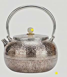 Fine sterling silver handcrafted teapot £4500 order number 548