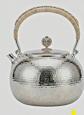 Fine handcrafted hammered sterling silver teapot £4008 order number 858